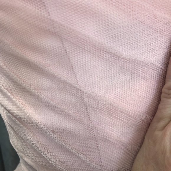 Sample Blush Bridesmaid Dress, Aline Flowy Short Formal Pageant Prom Mother - Picture 13 of 14